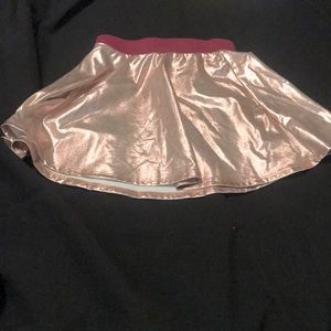 Cute Metallic skirt rose gold